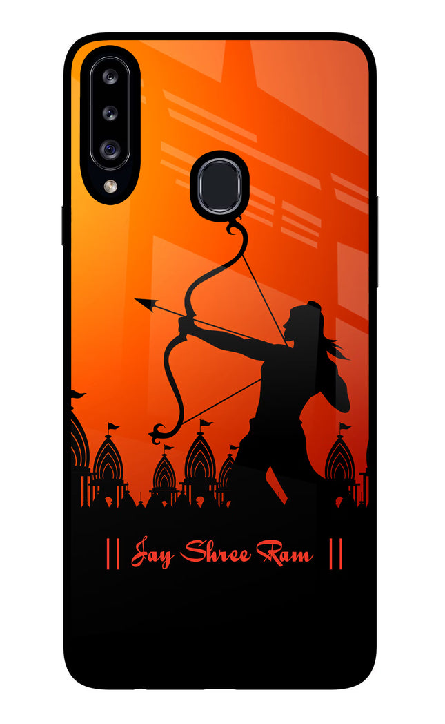 Lord Ram - 4 Samsung A20s Glass Case Back Cover by Casekaro