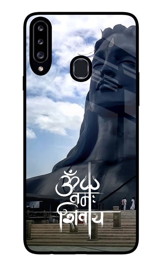 Om Namah Shivay Samsung A20s Glass Case