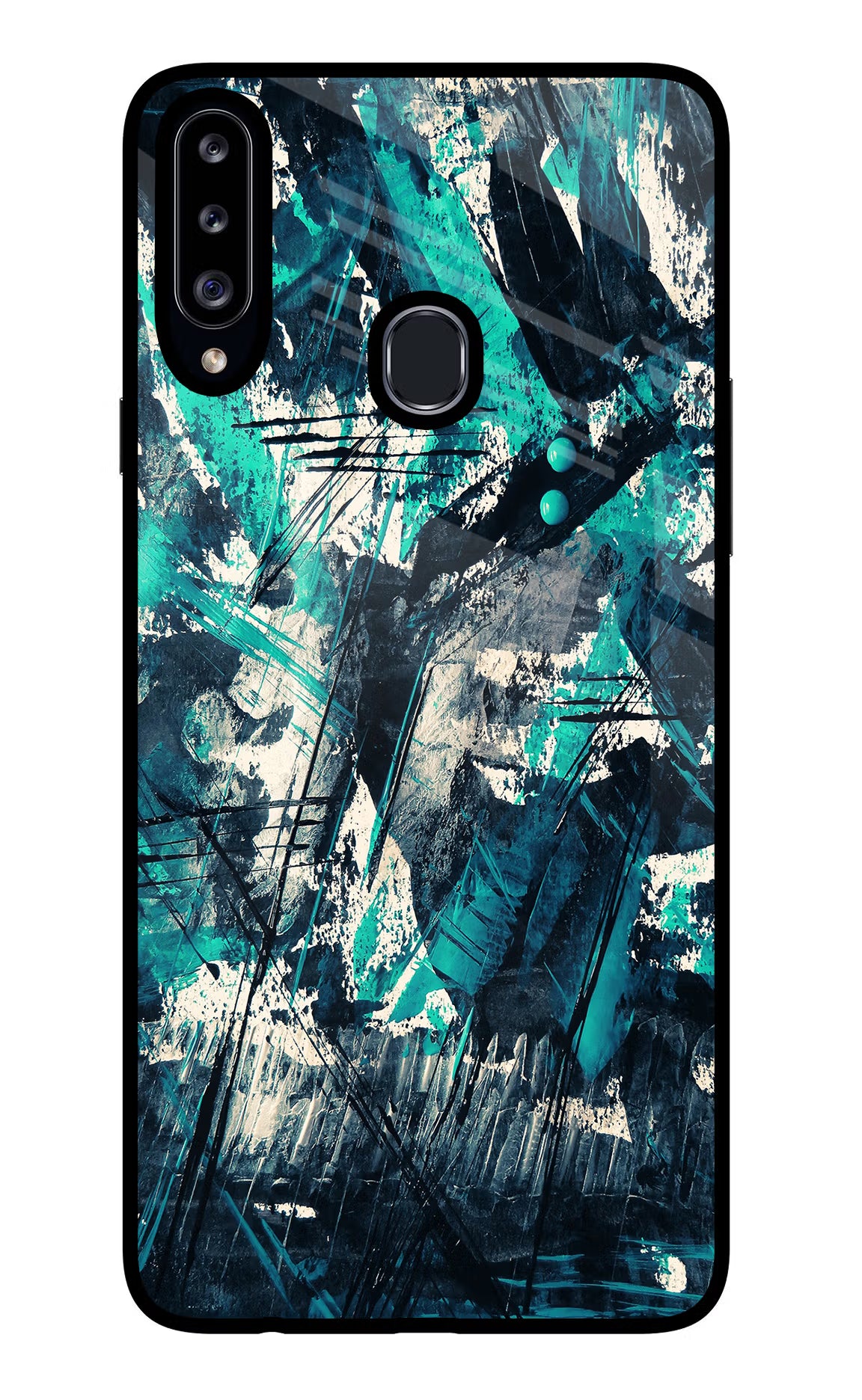 Artwork Samsung A20s Glass Case Back Cover by Casekaro