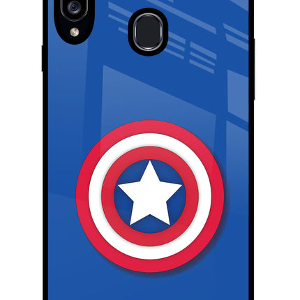 Shield Samsung A20s Glass Case Back Cover by Casekaro