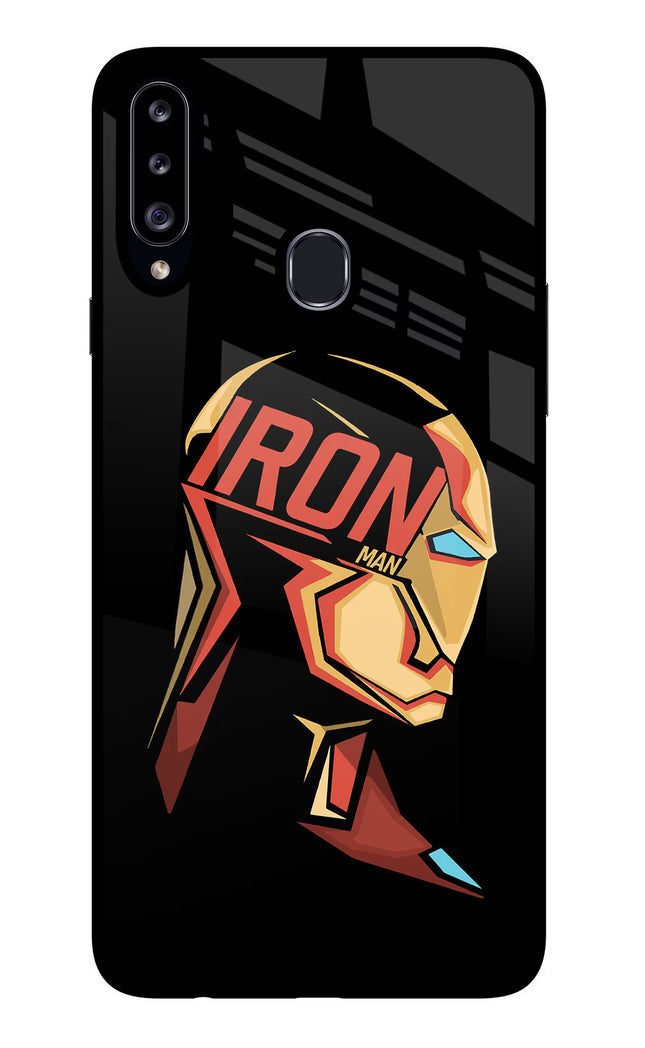 IronMan Samsung A20s Glass Case Back Cover by Casekaro