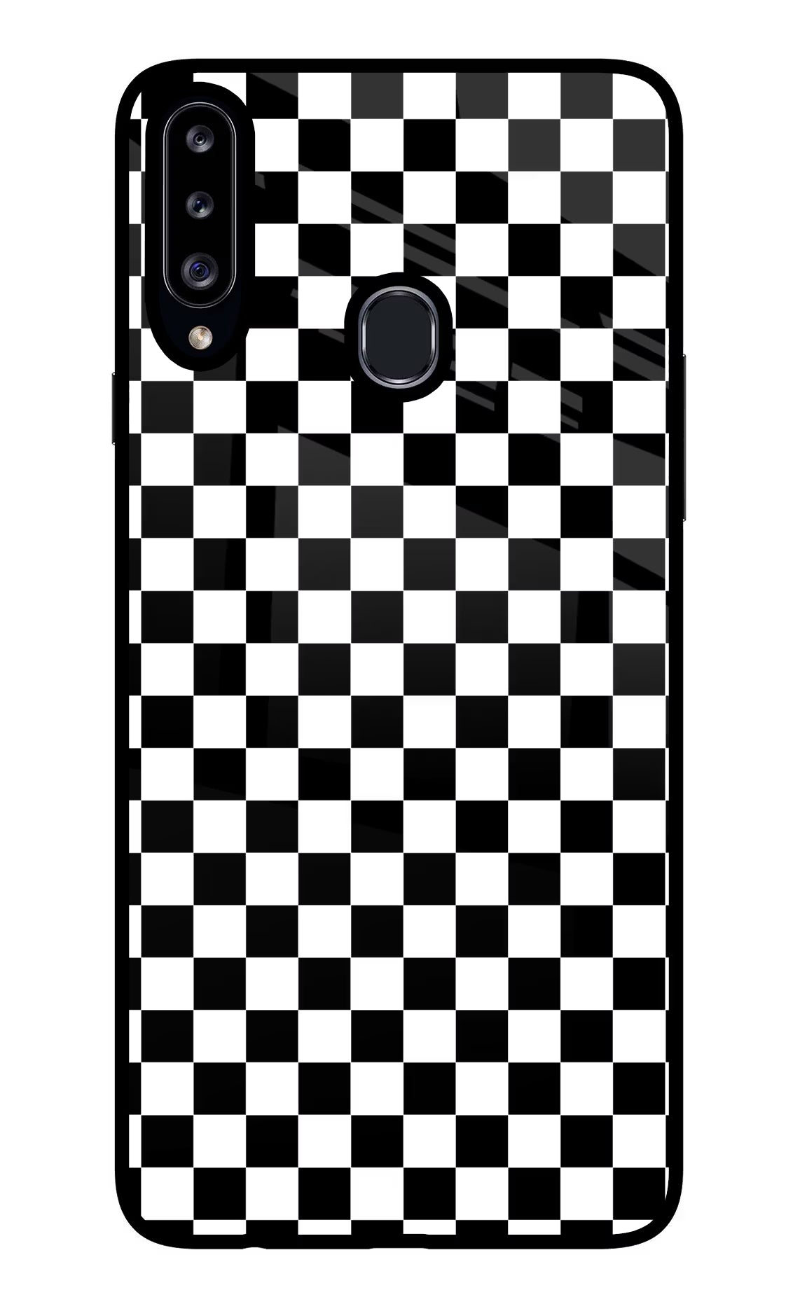 Chess Board Samsung A20s Glass Case Back Cover by Casekaro