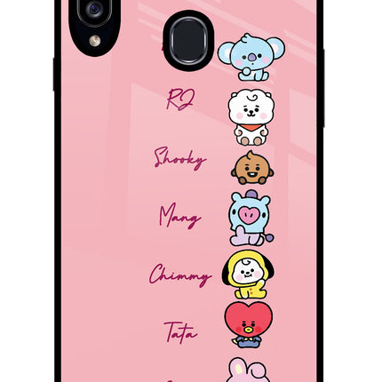 BTS names Samsung A20s Glass Case Back Cover by Casekaro