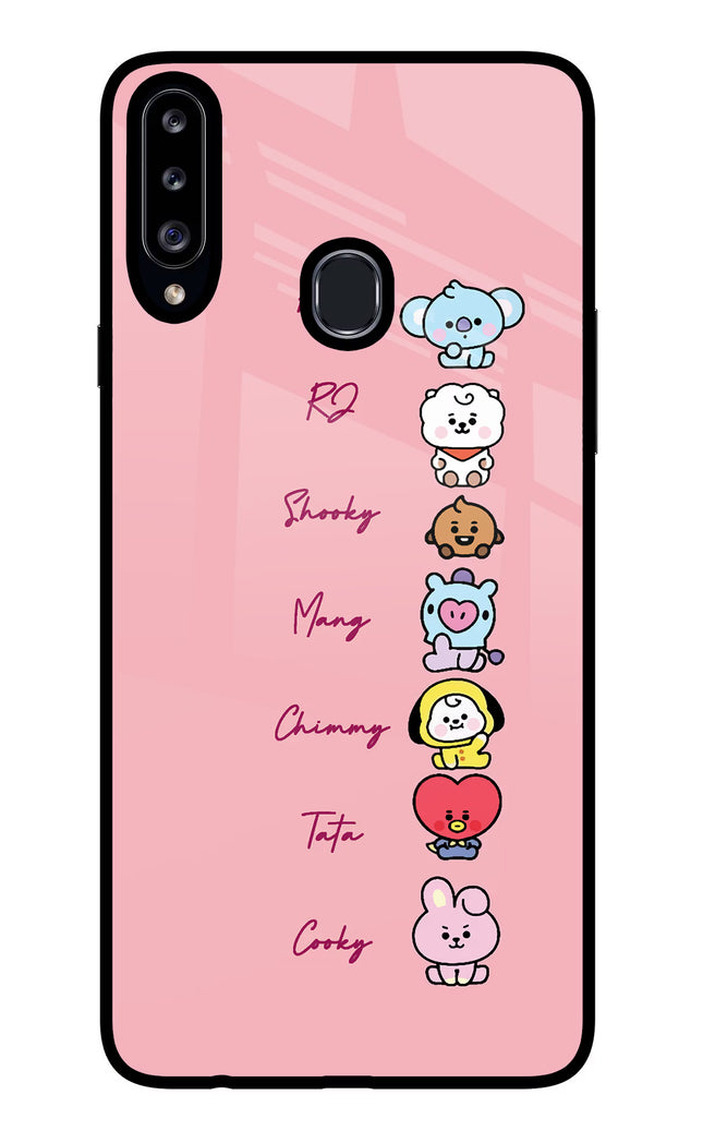 BTS names Samsung A20s Glass Case Back Cover by Casekaro