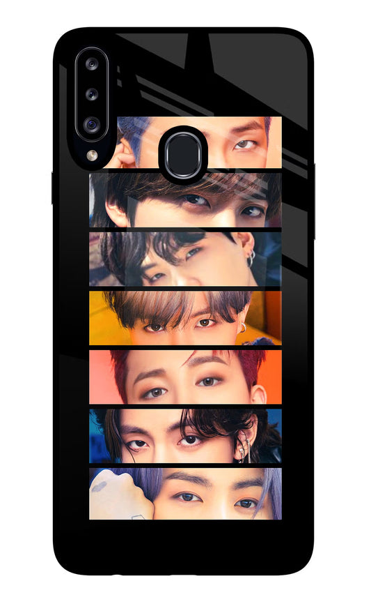BTS Eyes Samsung A20s Glass Case