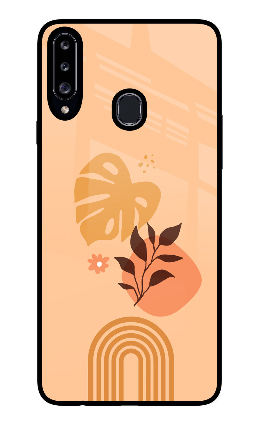 Bohemian Art Samsung A20s Back Cover, Glass case