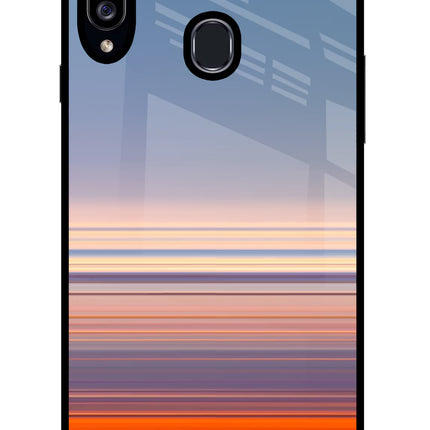 Morning Colors Samsung A20s Glass Case Back Cover by Casekaro
