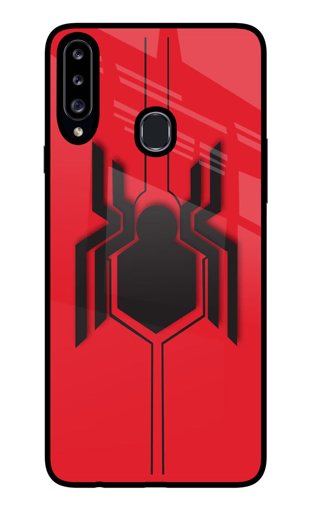 Spider Samsung A20s Glass Case Back Cover by Casekaro