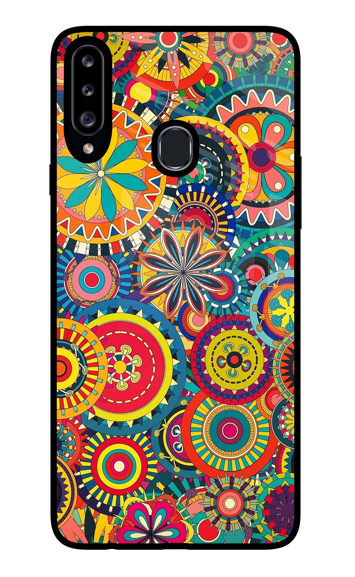 Gol Gol Art Samsung A20s Glass Case Back Cover by Casekaro