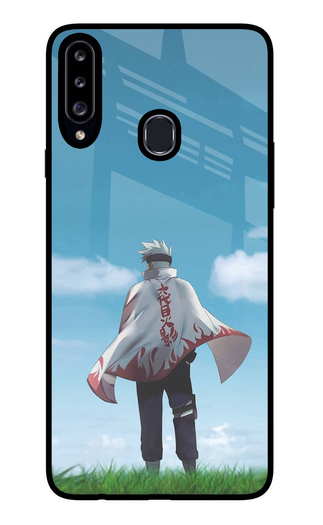 Kakashi Samsung A20s Glass Case Back Cover by Casekaro