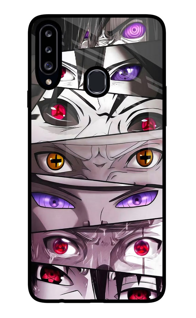 Naruto Anime Samsung A20s Glass Case Back Cover by Casekaro