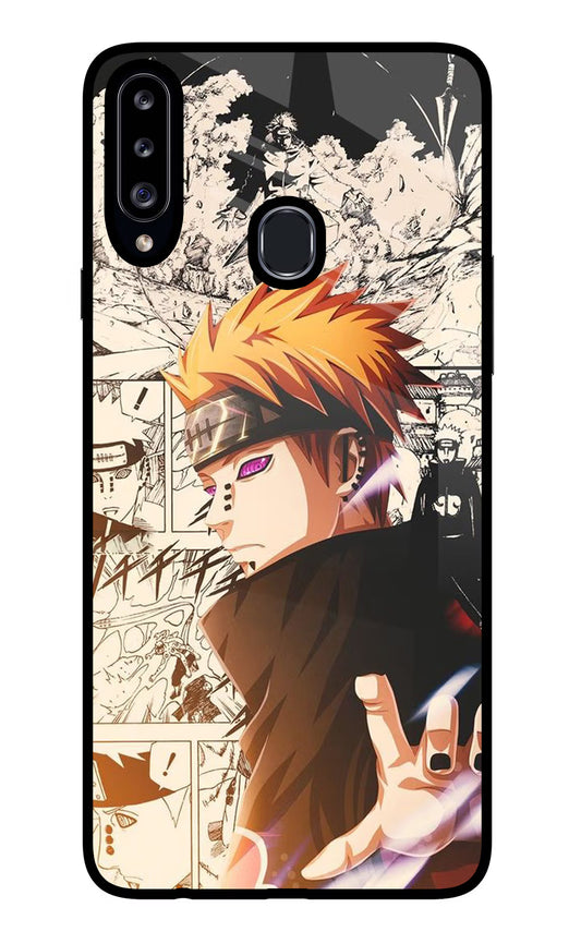 Pain Anime Samsung A20s Glass Case