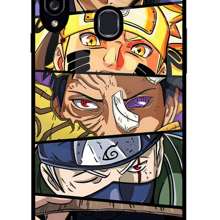 Naruto Character Samsung A20s Glass Case Back Cover by Casekaro
