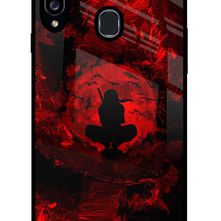 Itachi Uchiha Samsung A20s Glass Case Back Cover by Casekaro