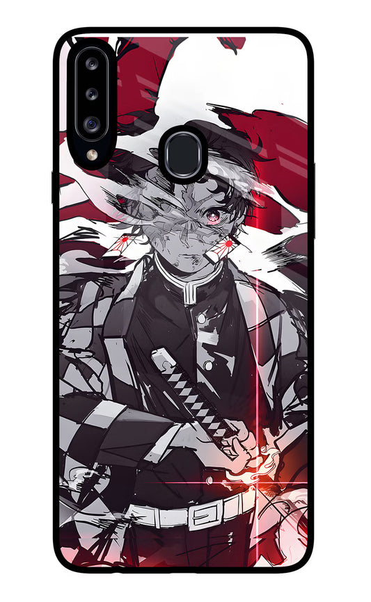 Demon Slayer Samsung A20s Glass Case