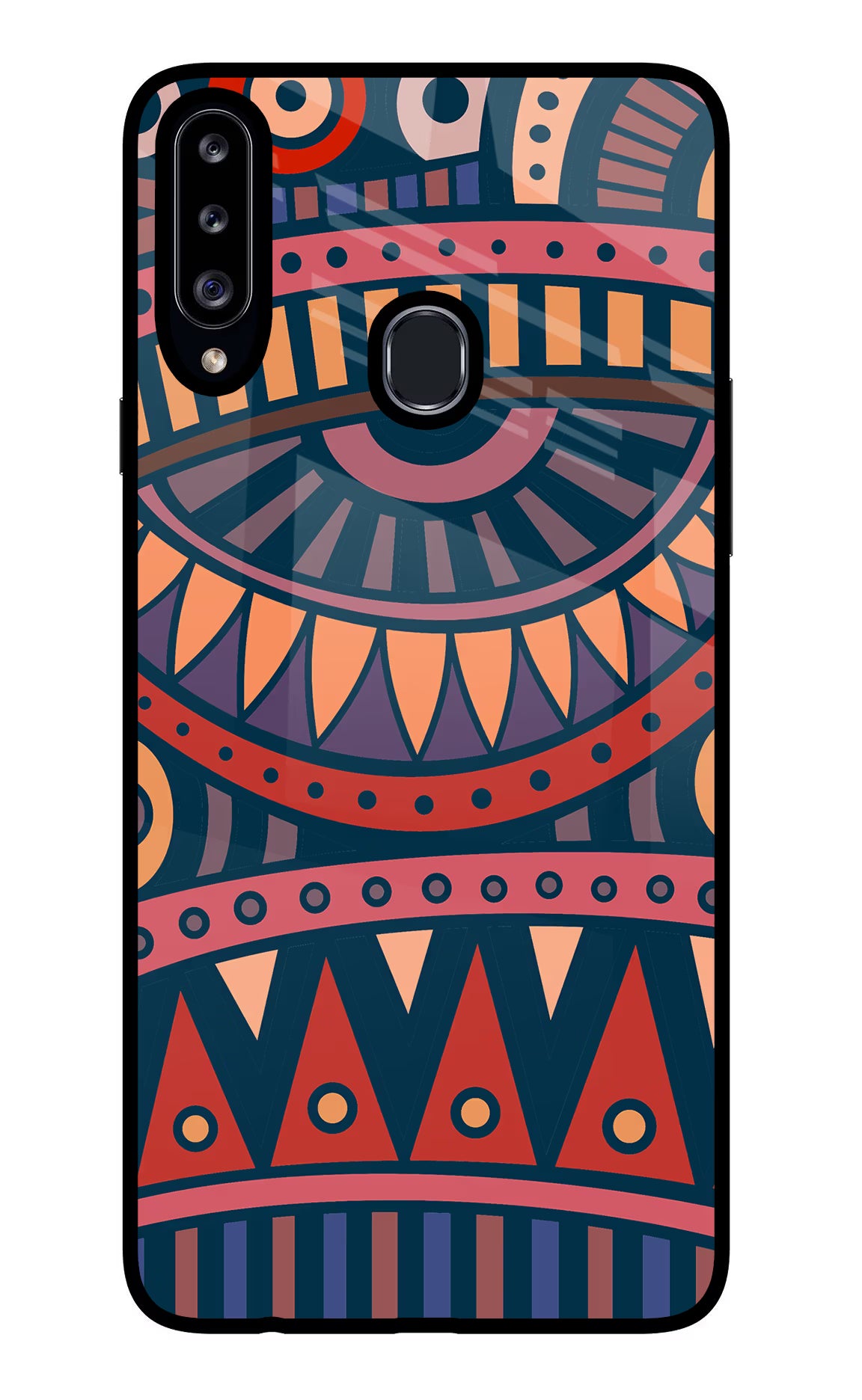 African Culture Design Samsung A20s Glass Case