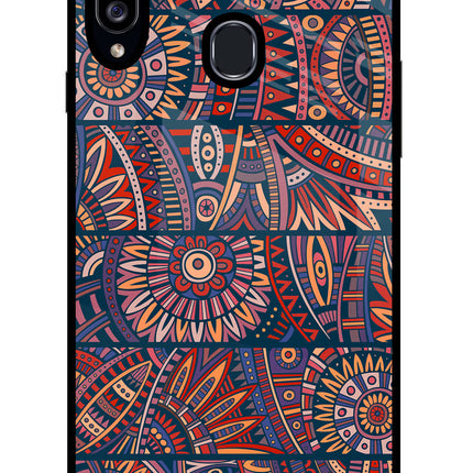 African Culture Design Samsung A20s Glass Case Back Cover by Casekaro