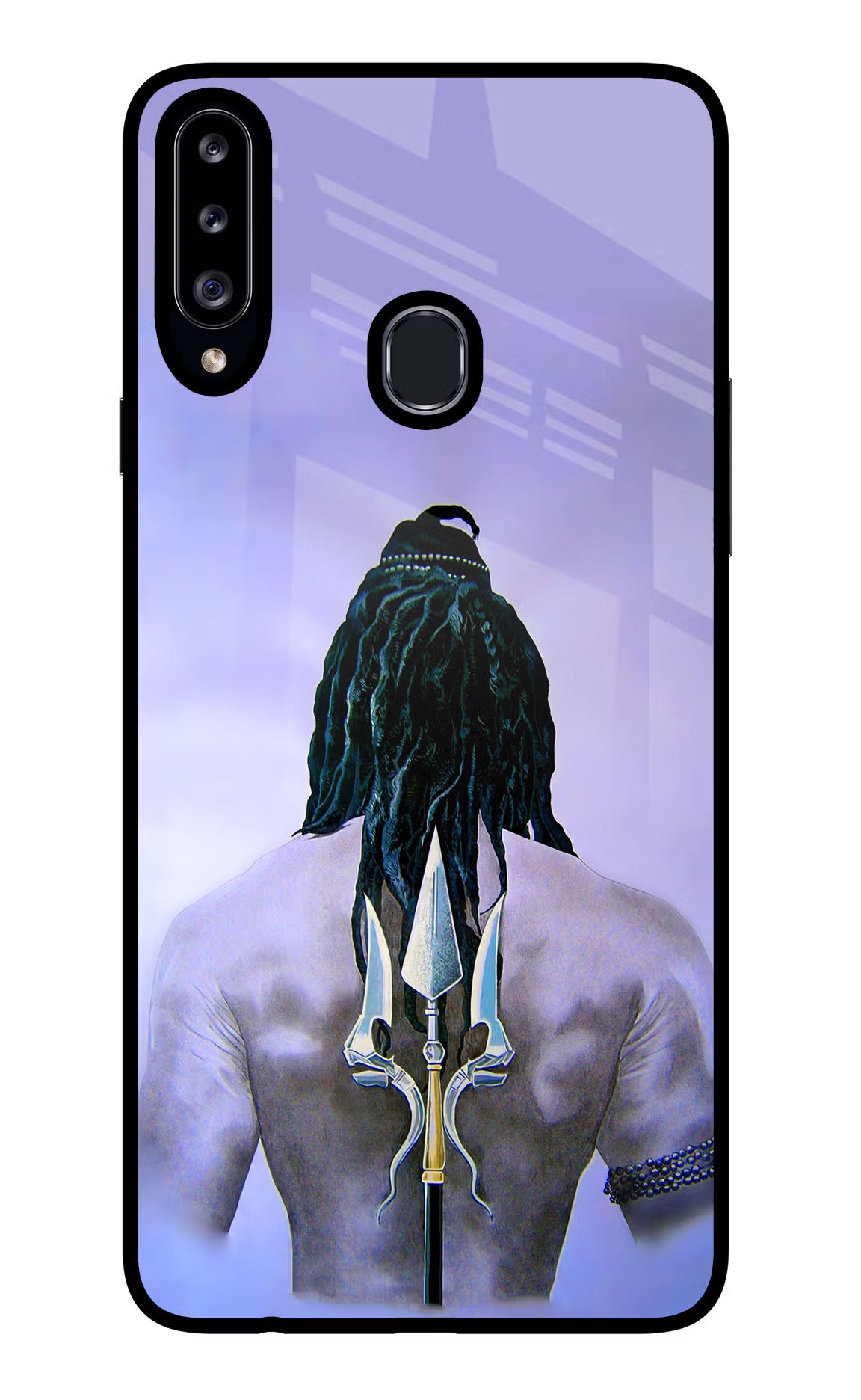 Shiva Samsung A20s Glass Case Back Cover by Casekaro