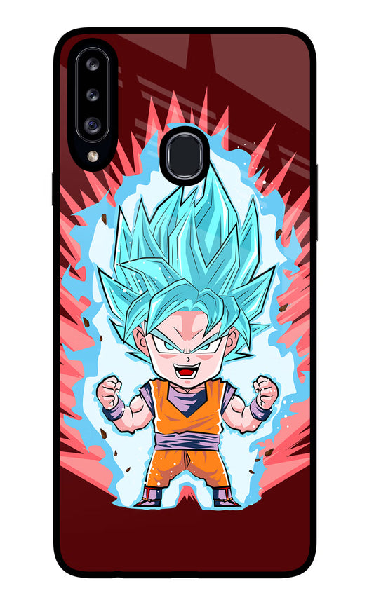 Goku Little Samsung A20s Glass Case