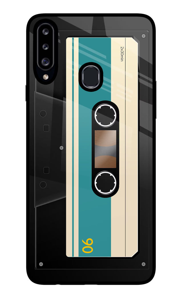 Cassette Samsung A20s Glass Case Back Cover by Casekaro