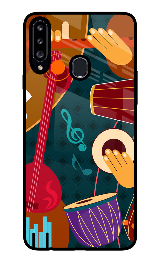 Music Instrument Samsung A20s Glass Case