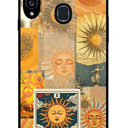 Sun Samsung A20s Glass Case Back Cover by Casekaro