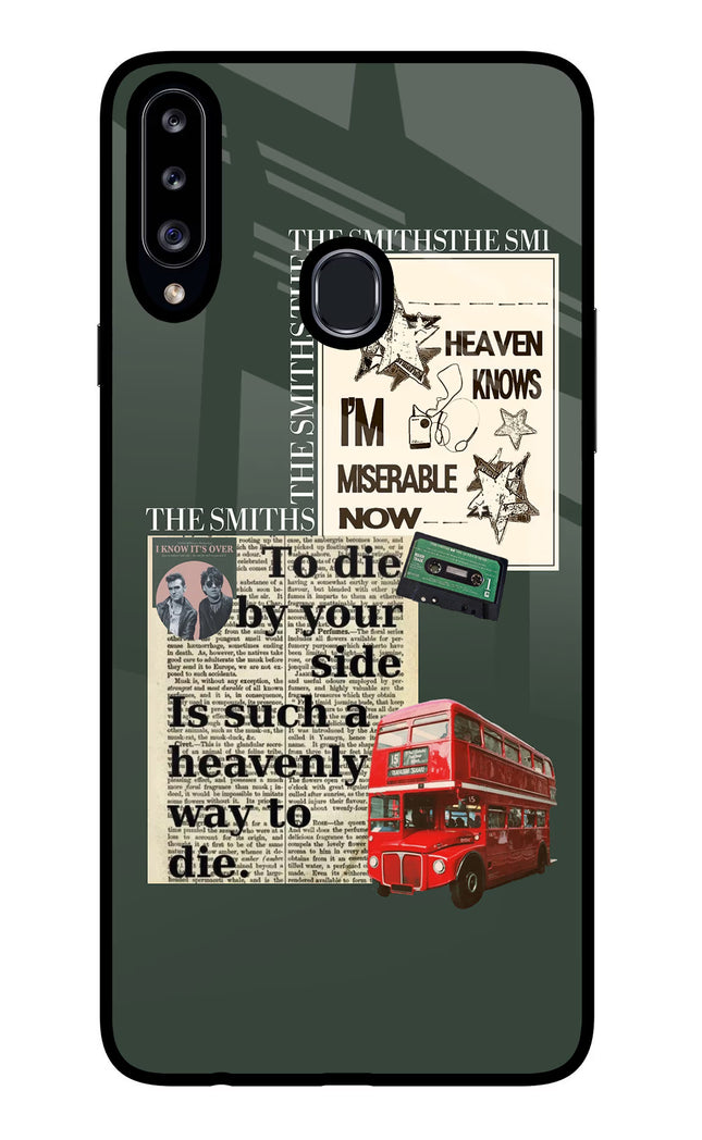 The Smiths Samsung A20s Glass Case Back Cover by Casekaro