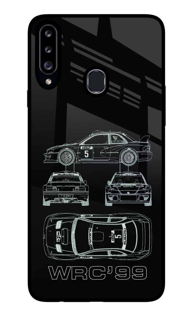 WRC'99 Samsung A20s Glass Case Back Cover by Casekaro