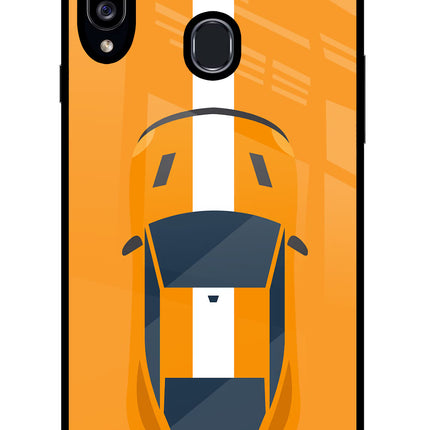 Highway Pursuit Samsung A20s Glass Case Back Cover by Casekaro
