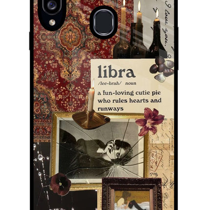 Libra Zodiac Samsung A20s Glass Case Back Cover by Casekaro