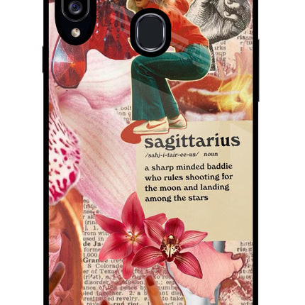 Sagittarius Zodiac Samsung A20s Glass Case Back Cover by Casekaro