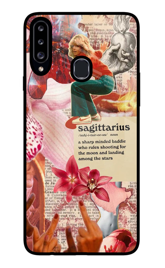 Sagittarius Zodiac Samsung A20s Glass Case