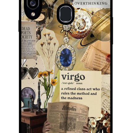 Virgo Zodiac Samsung A20s Glass Case Back Cover by Casekaro