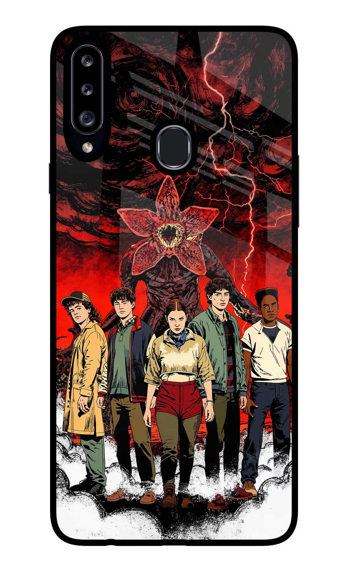 Ordinary Things Characters Samsung A20s Glass Case