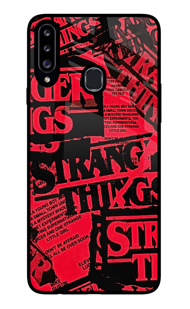 Ordinary Things Samsung A20s Glass Case Back Cover by Casekaro