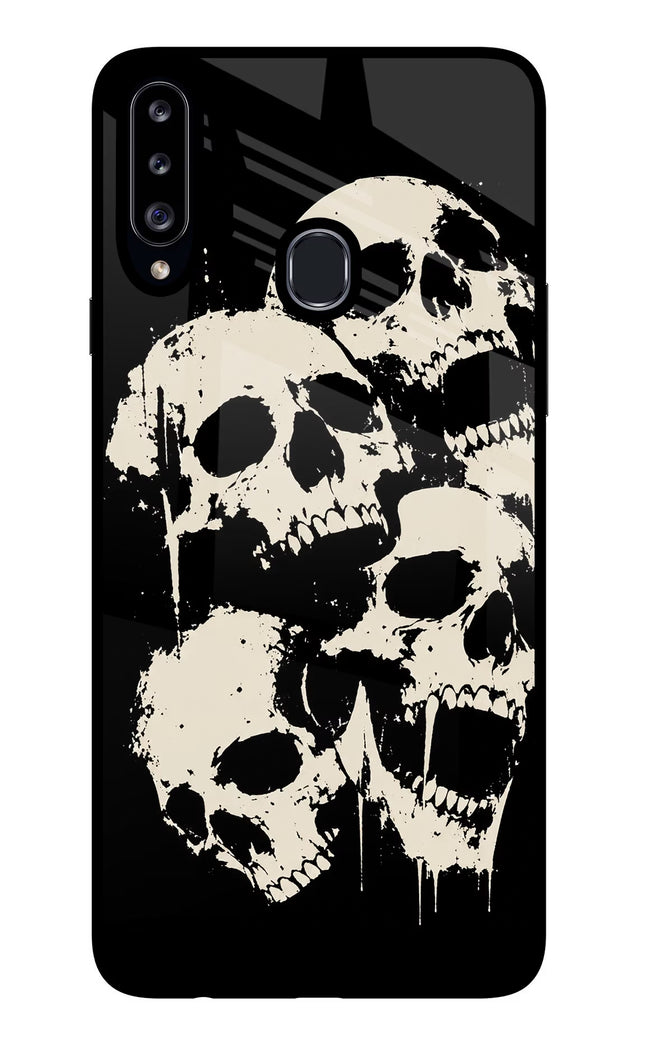 Dead Stack Samsung A20s Glass Case Back Cover by Casekaro