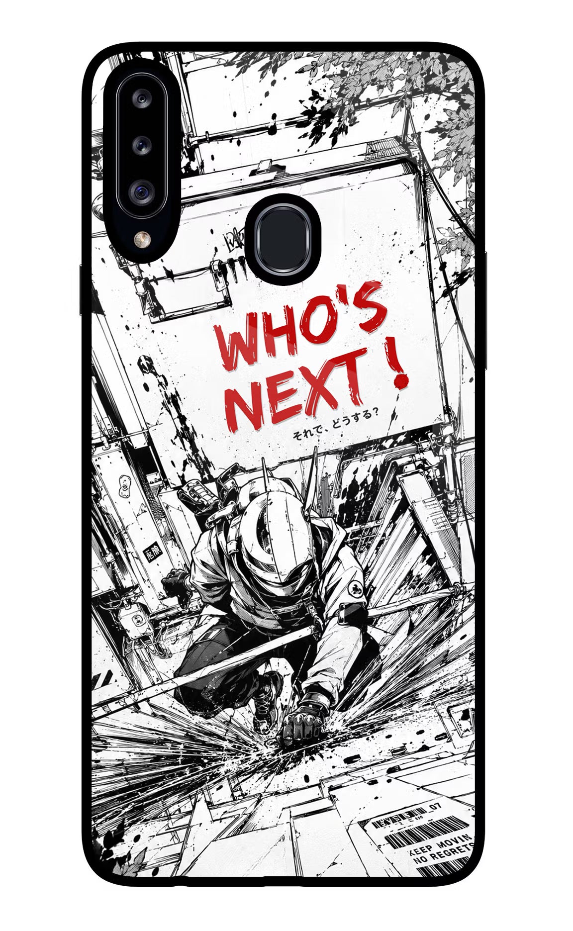 Who's Next Samsung A20s Glass Case Back Cover by Casekaro