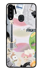Softcore case Samsung A20s Glass Case