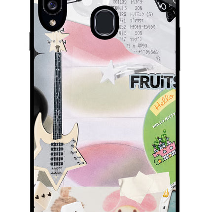 Softcore case Samsung A20s Glass Case Back Cover by Casekaro