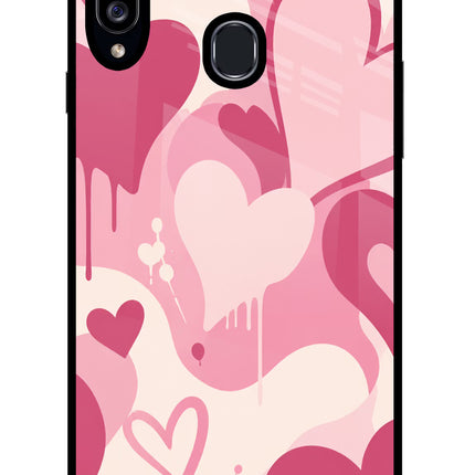 Hearty case Samsung A20s Glass Case Back Cover by Casekaro