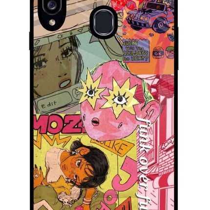 Funkover Samsung A20s Glass Case Back Cover by Casekaro