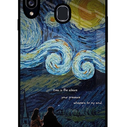 Softcore Samsung A20s Glass Case Back Cover by Casekaro
