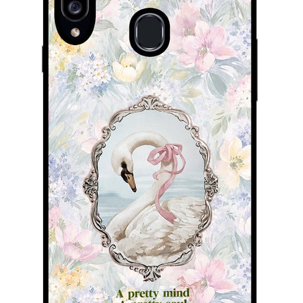 Pretty Mind Pretty Soul Samsung A20s Glass Case Back Cover by Casekaro