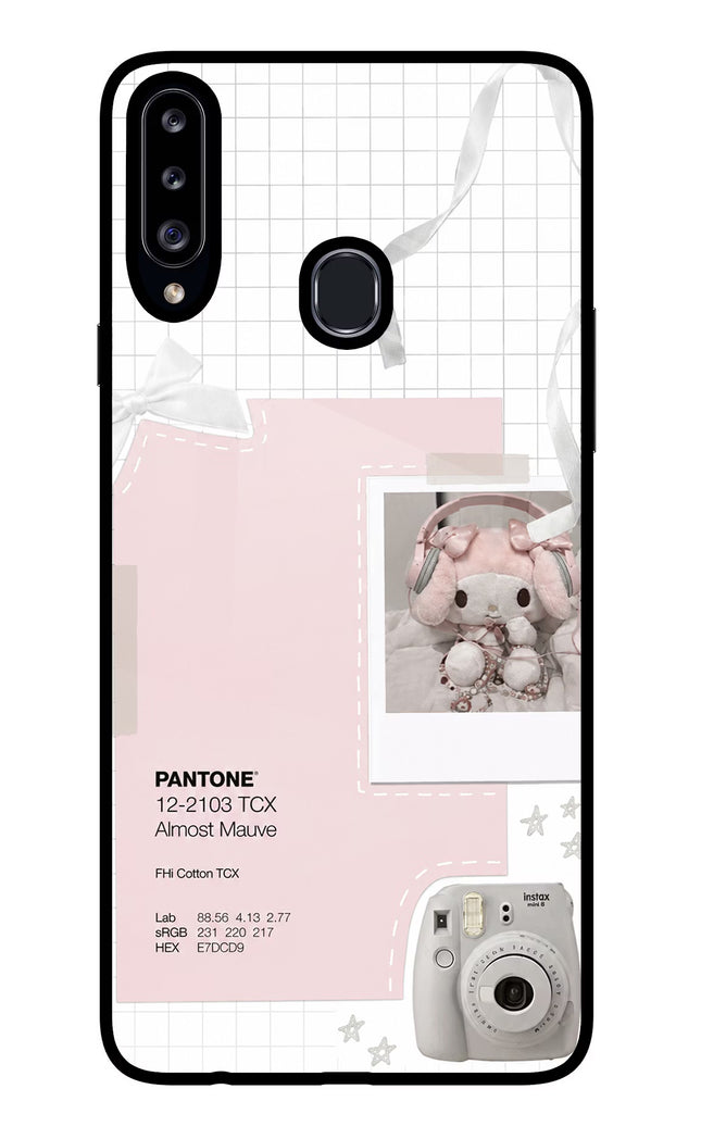 Pantone Asthetic Samsung A20s Glass Case Back Cover by Casekaro