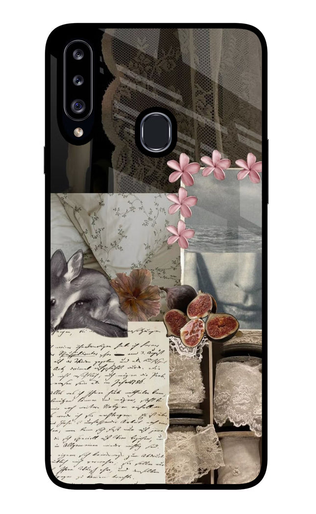 Midnight Sky Samsung A20s Glass Case Back Cover by Casekaro