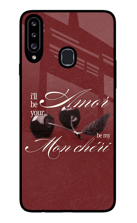 Velvet Cherry Samsung A20s Glass Case