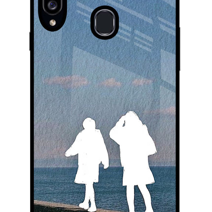 Coastal Dream Samsung A20s Glass Case Back Cover by Casekaro
