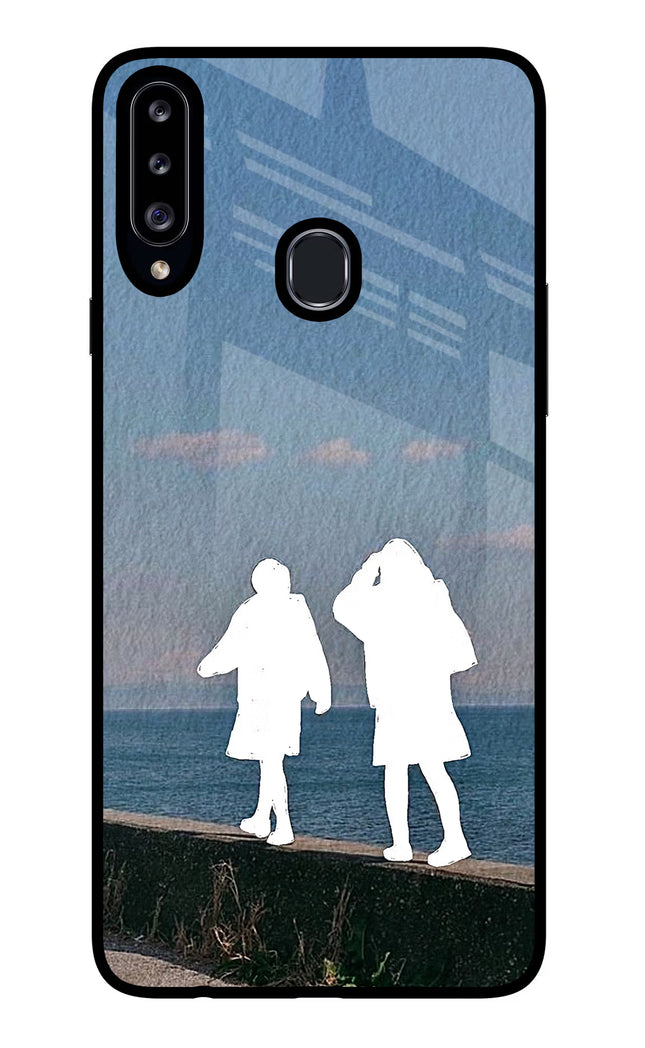 Coastal Dream Samsung A20s Glass Case Back Cover by Casekaro