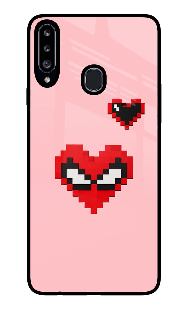 Gwen Heart Samsung A20s Glass Case Back Cover by Casekaro
