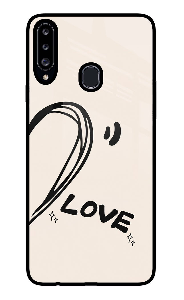 Soul Line Samsung A20s Glass Case Back Cover by Casekaro